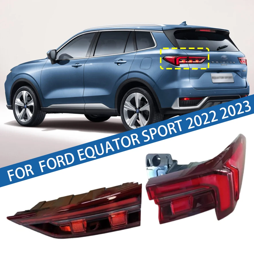 

Для Ford Equator Sport 2022 2023, автомобильный задний фонарь, задний бампер, стоп-сигнал, указатель поворота, предупреждение