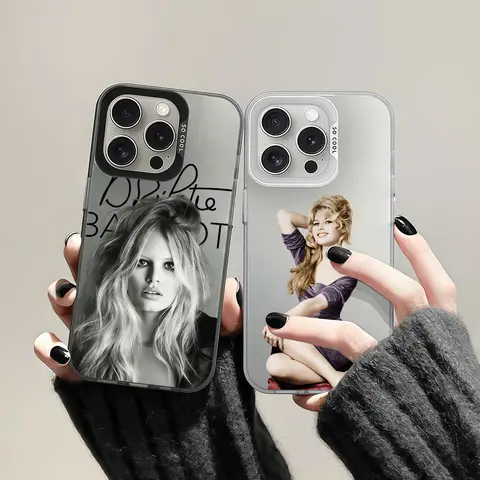 B-Brigitte B-Bardot-S Phone Case For IPhone 12 11 13 14 15 16 17Max Pro Plus Mini Protective IMD Color Cover