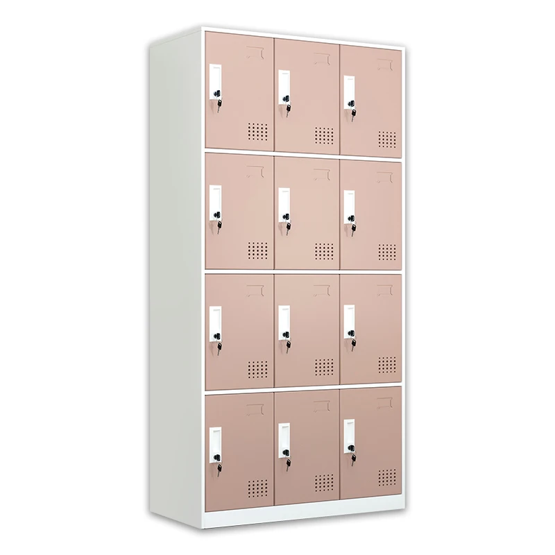 Wholesale Price Steel Locker Cabinet Metal School Storage 12 Door Locker Gym Locker For Sale