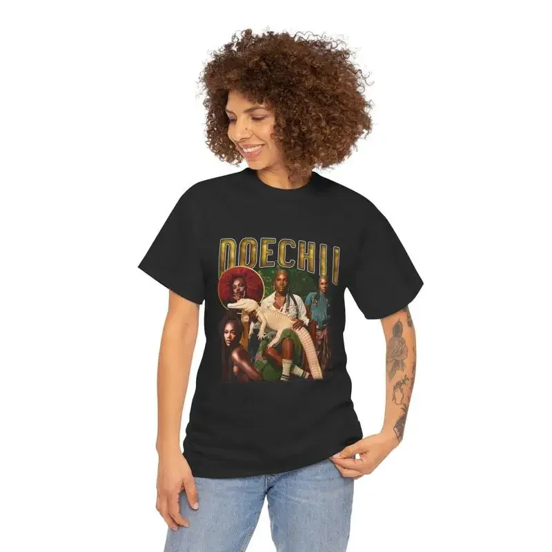 Doechii Vintage Style T Shirt Alligator Bites Never Heal Fan Apparel For Music Lovers