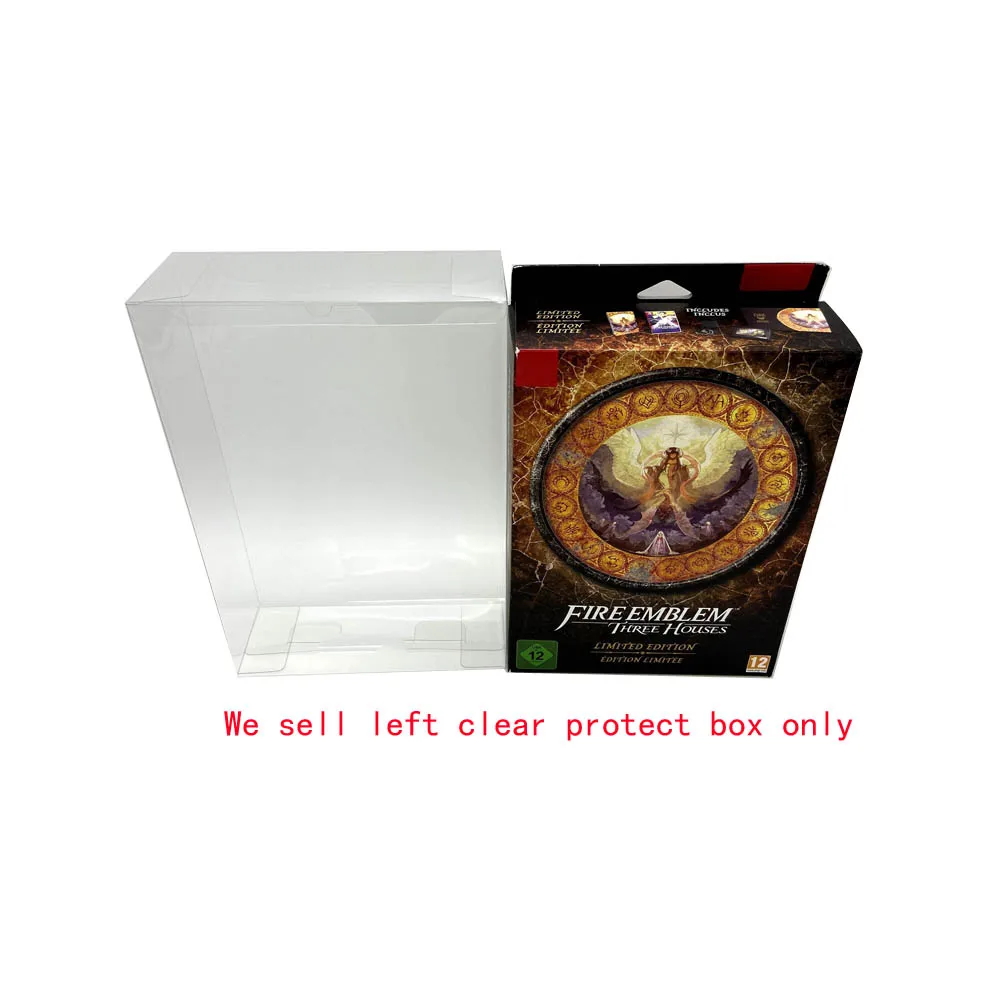 Transparent PET cover For Swith NS EU version Fire emblem  limited edition  protection box  collection  storage display protecti