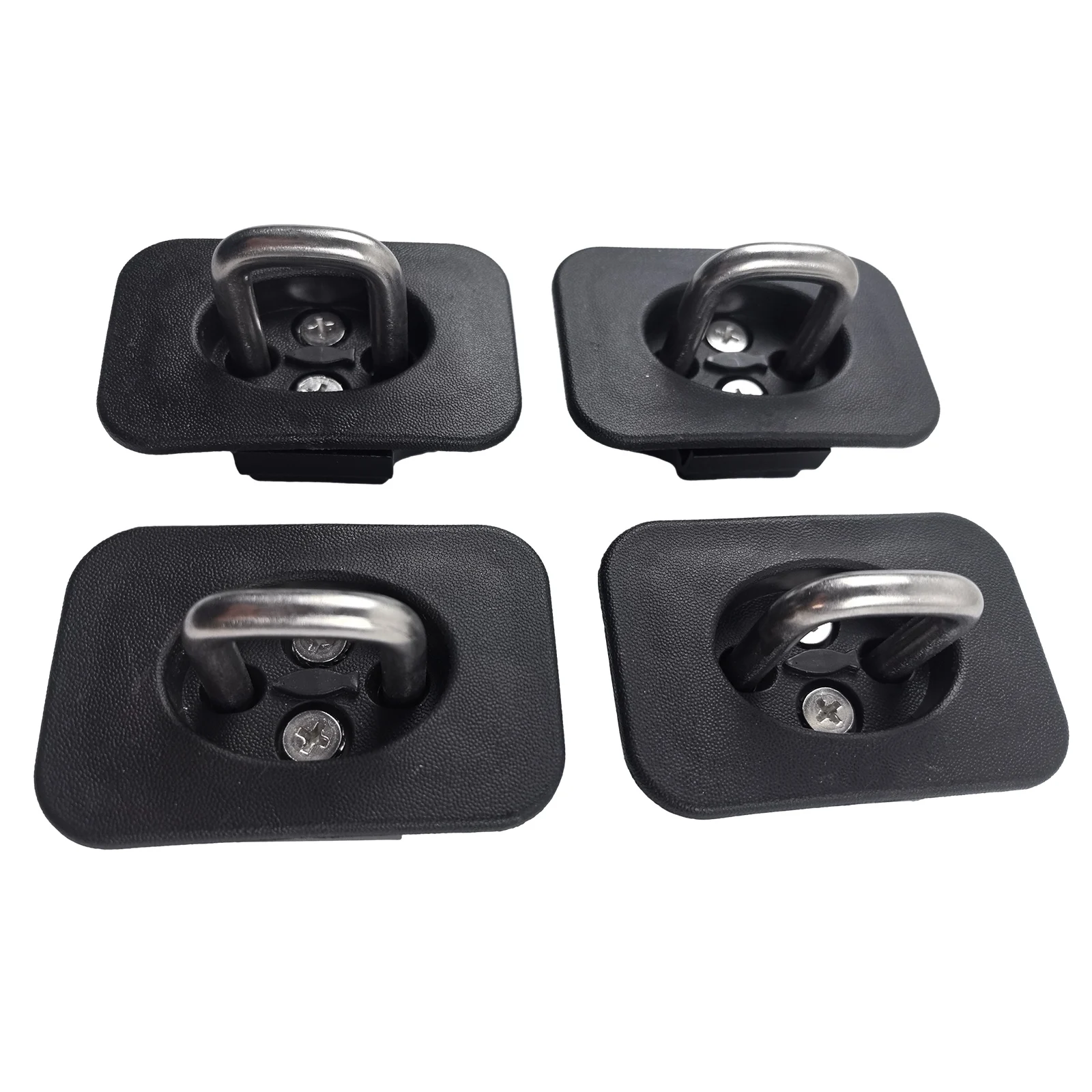 4pcs Pickup Tie Down Anchors Retractable Rear Trunk Side Wall Anchor Cargo Loop Hook Buckle for Ford F150 1998-2014