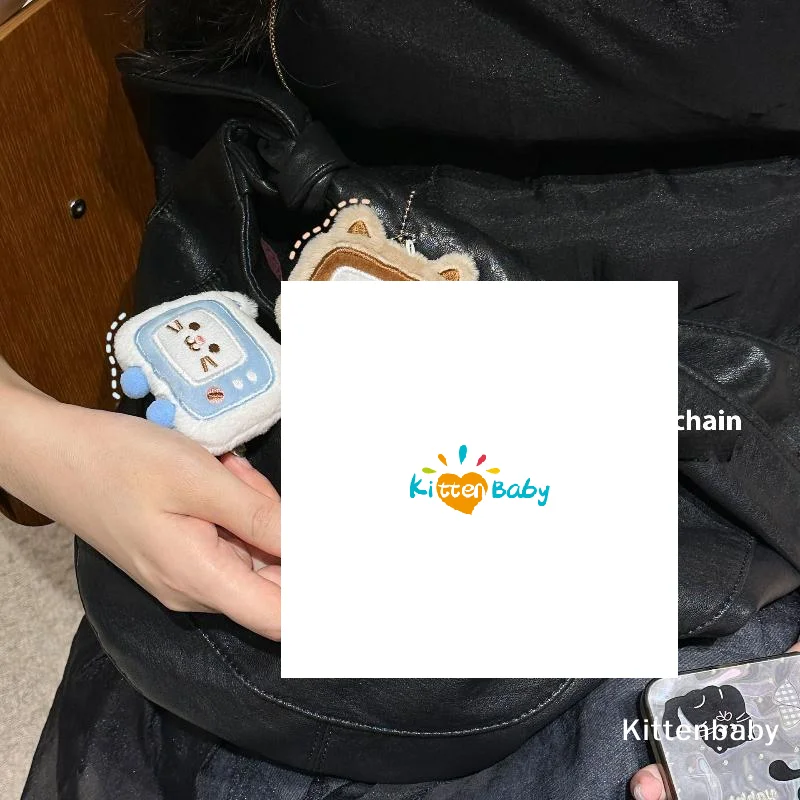 Simpatico cartone animato TV gatto peluche decorazione portachiavi ciondolo gatto Kawaii bambola di pezza giocattoli zaino ciondolo ornamento accessori regali