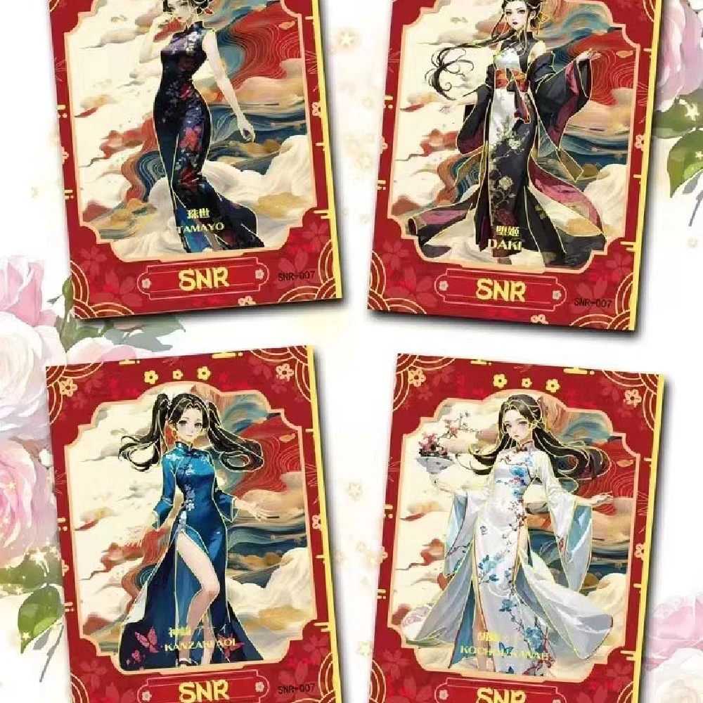 New Demon Slayer Wedding Costume Card Anime Booster Pack Box PKamado NezAuko Rare Card Kids Birthday Game Gift