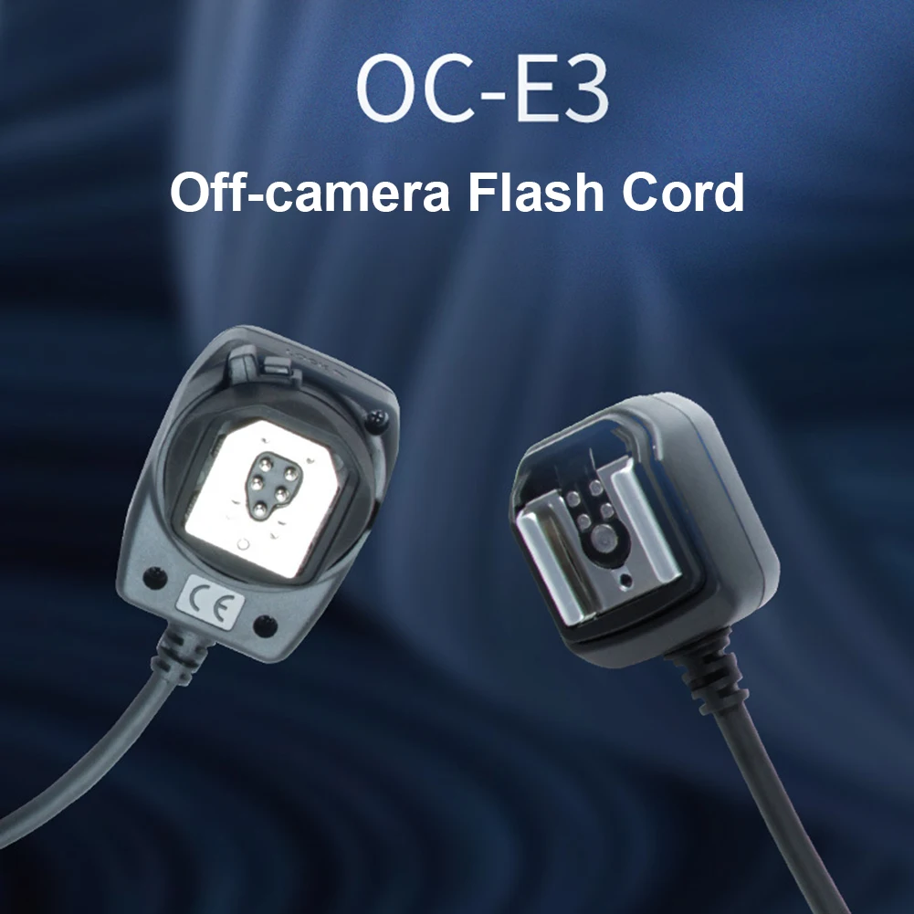 OC-E3 Off Camera Flash Camera Extension Cord Flash Sync Focus Cable Cord Remote Focus Cable for Flashlight Canon