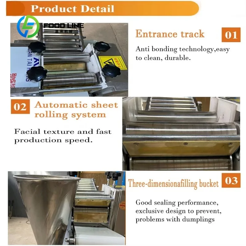 Customized size Automatic large-size meat roll machine/large dumpling spring roll making machine