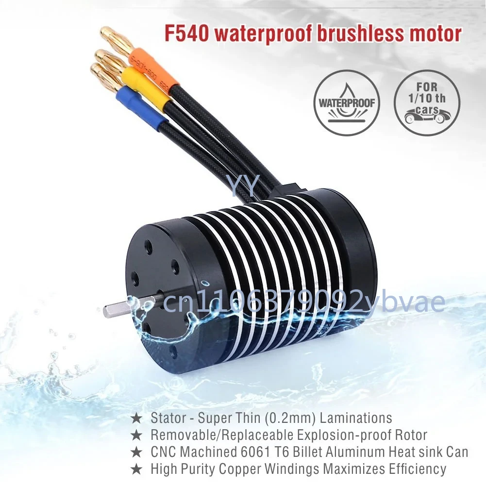 

Водонепроницаемый бесщеточный двигатель F540 с различными вариантами KV для радиоуправляемых моделей автомобилей и лодок