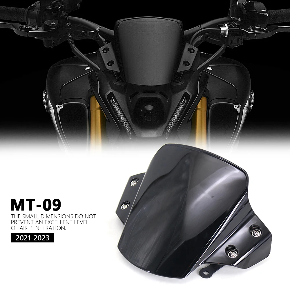 

Подходит для YAMAHA MT-09 2021 2022 2023 аксессуары для мотоциклов ветрозащитный экран ветрового стекла MT09 MT 09 mt09