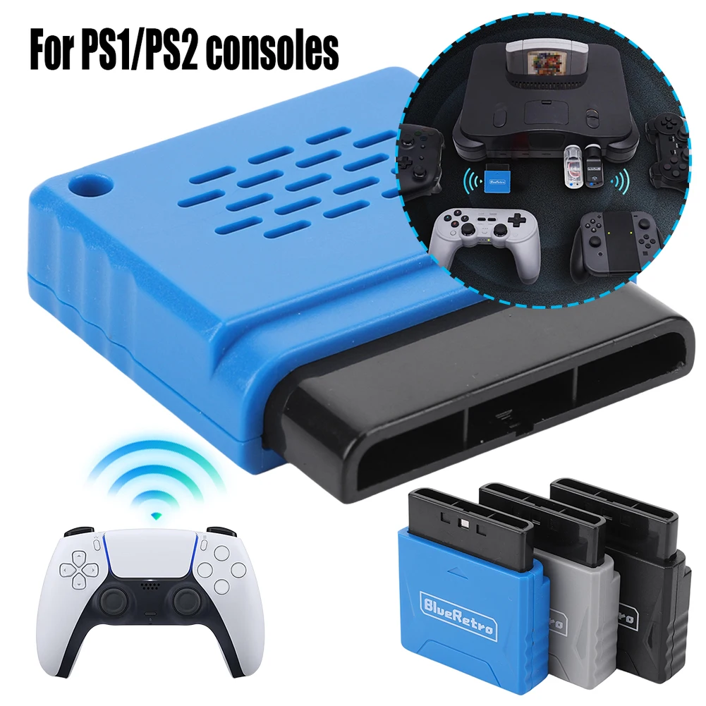 Mini Wireless Controller Receiver Adapter for PS2/PS1 Game Console Receiver Adapter for 8bitdo/PS4/PS5/Xbox One S/Wii/Switch