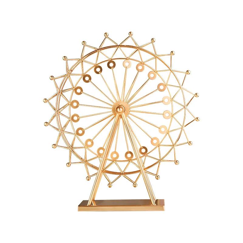 Creative Ferris wheel metal electroplating home decoration ornament modern wedding props handicraft ornament home