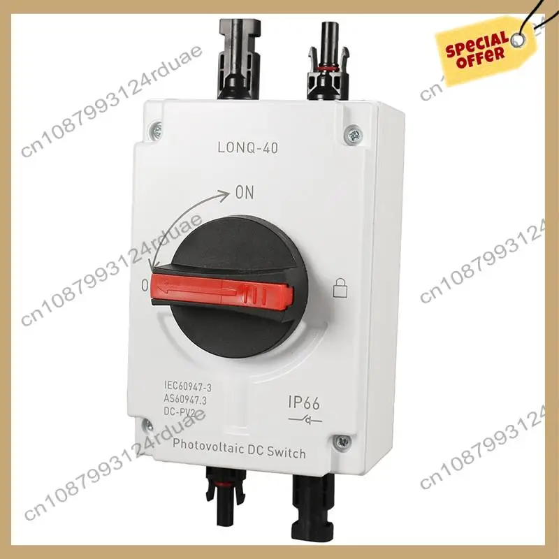 

A75T 1Set PV Solar Photovoltaic Disconnect Switch, LONQ-40 DC Isolator Solar Switch DC1000V 4P