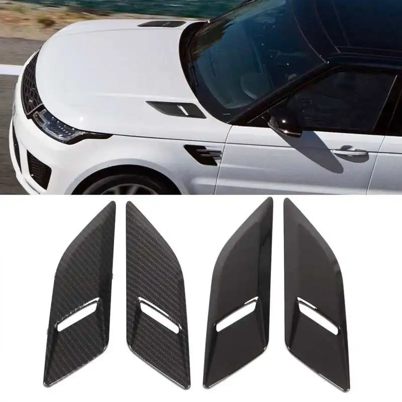 Pair Bonnet Air Outlet Trim Decoration Cover for   Sport L494 2014 2015 2016 2017 2018 2019 2020 2021‑2022