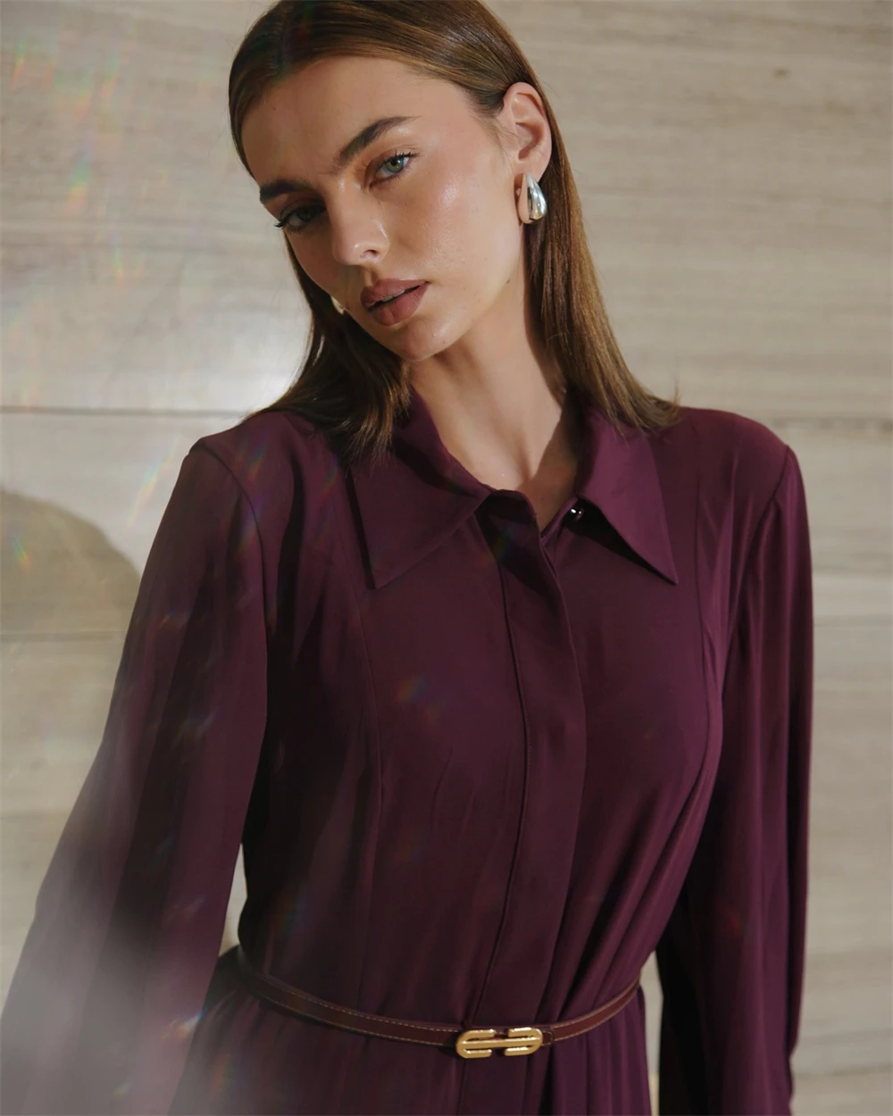 فستان سهرة شيفون كلاسيكي مخصص أنيق برقبة على شكل حرف v وأكمام طويلة فساتين العودة للوطن فاخرة سويب تراين فيستدو دي نوش #3