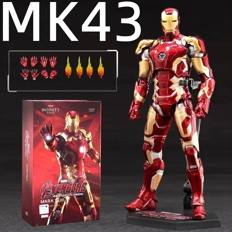 

NEW Original IN STOCK LED FondJoy Iron Man MK3 MK6 MK50 MK43 DIY Toys Action Figure Tony Stark Collection Anime Model Kids Gift