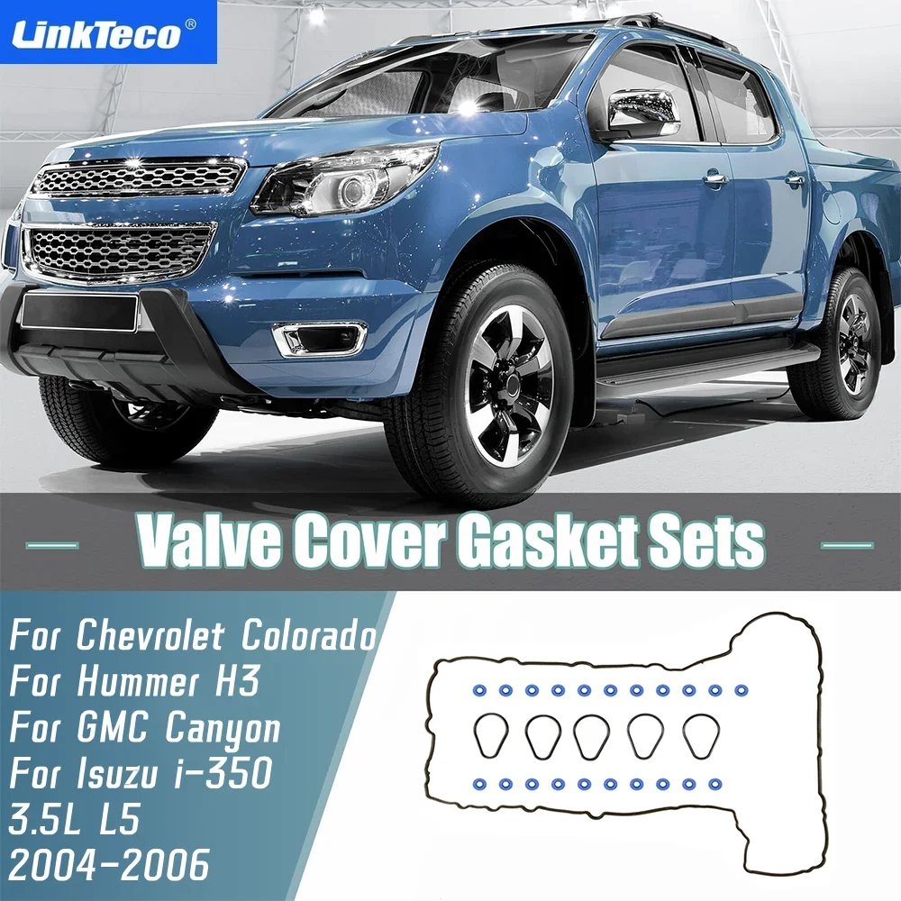 Valve Cover Gasket Set Fit for Isuzu i-350 Chevrolet Colorado for Hummer H3 GMC Canyon 3.5L L5 2004-2006 VS50703R Engine Parts