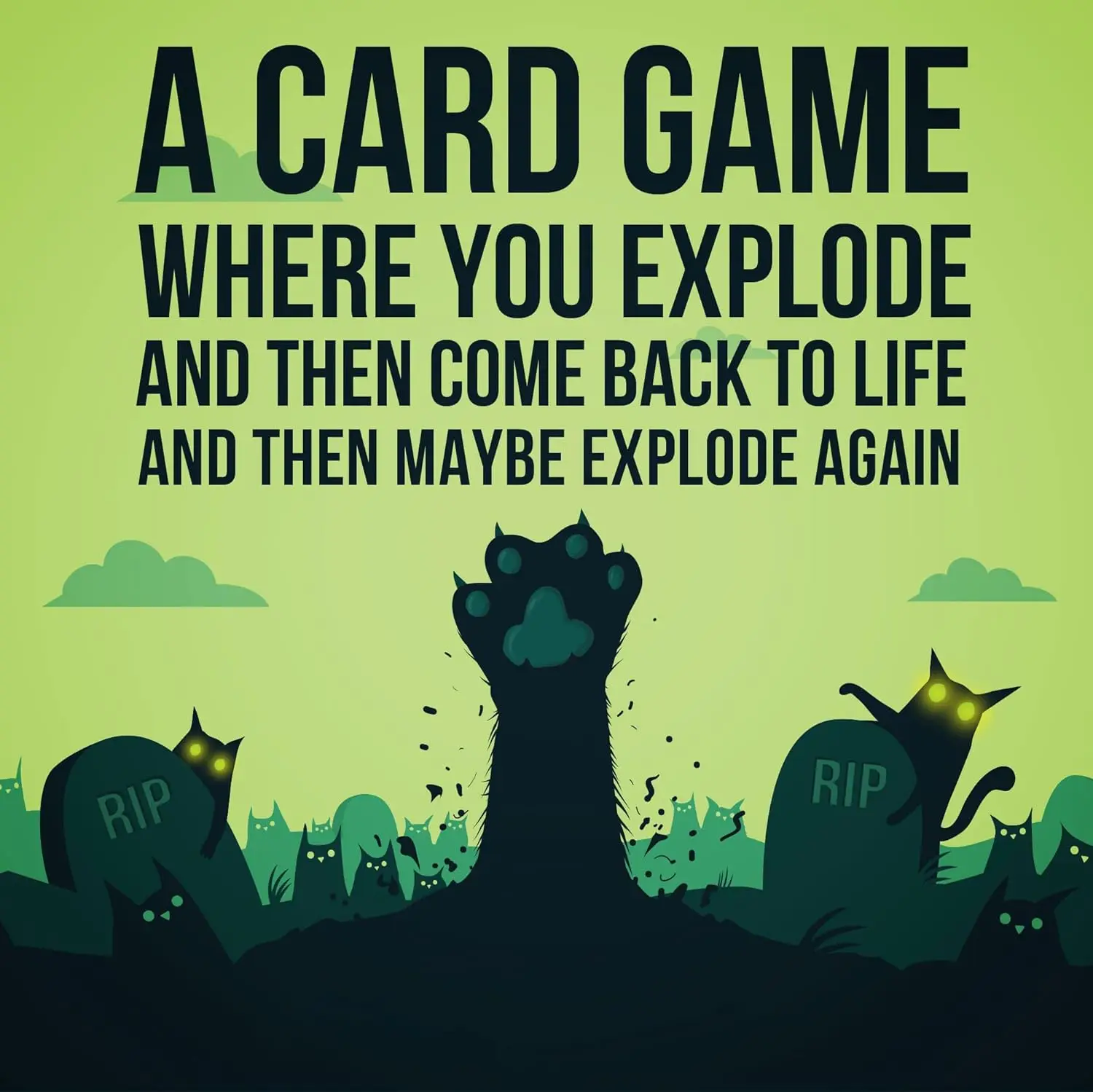 Zombie Kittens de Exploding Kittens - Juegos de Cartas para Adultos, Adolescentes y Niños - Divertidos Juegos Familiares