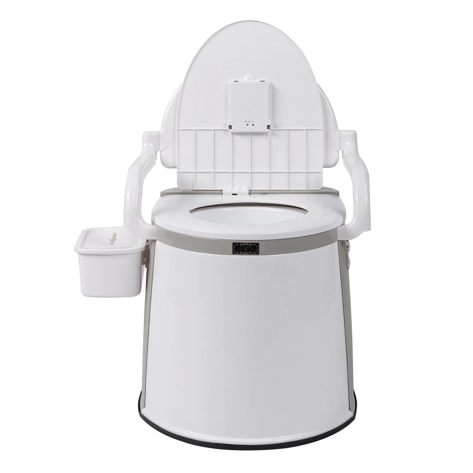

Grayish white, with carton box/anti-slip strips, outdoor toilet, PP material, 52.5*42.5*66cm, outdoor camping, N001
