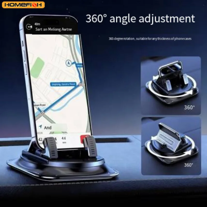 Suporte universal para telemóvel, para fixar no painel do carro, antiderrapante, ideal para GPS e telemóveis, compatível com Xiaomi e iPhone.
