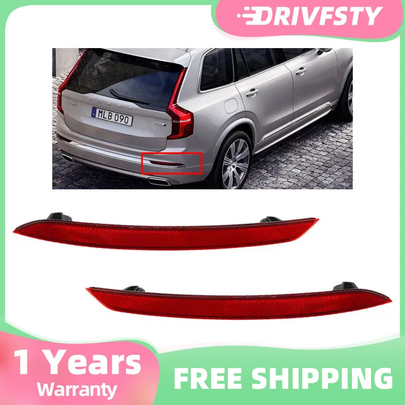 

Car Rear Tail Light For Volvo XC90 2016 2017 2018-2022 Reflector Lamp Rear Bar Light FogLight Without Bulb 31468556 31468557