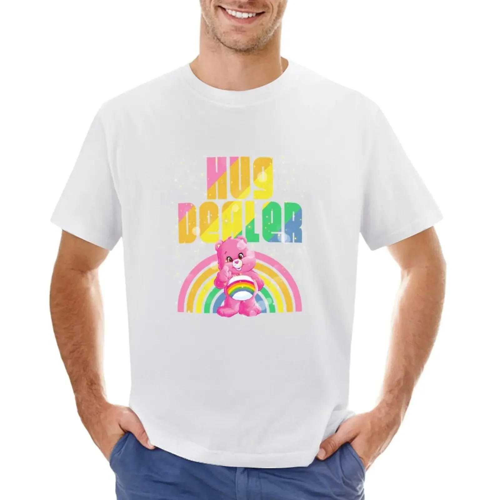 

Hug Dealer T-shirt summer clothes korean fashion plain black t shirts men