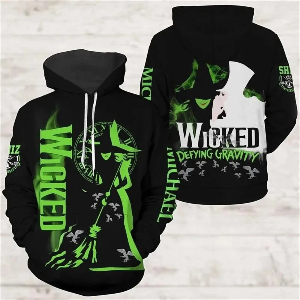 

Wicked толстовки Merch унисекс модные повседневные толстовки с капюшоном для женщин/мужчин уличная одежда толстовки одежда модная верхняя одежда с капюшоном