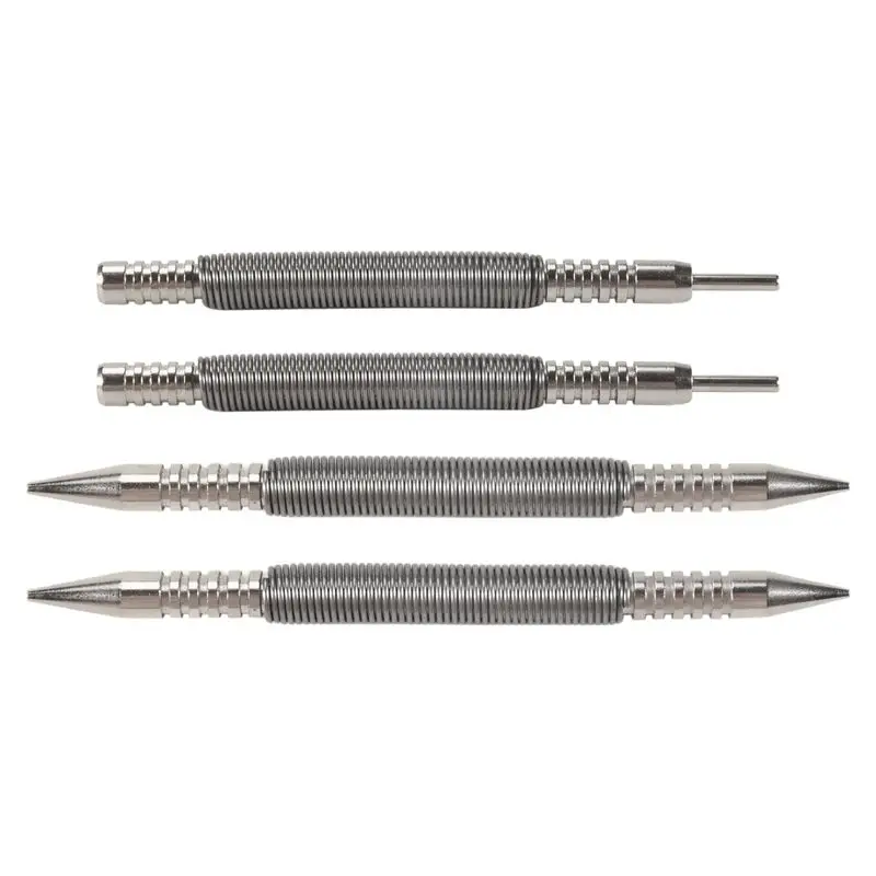 

Nail Set And Hinge Pin Tool Dual Head Nail Punch Hinge Pin Removal Tool Hammerless Spring Punch Set Spring Nail Setter