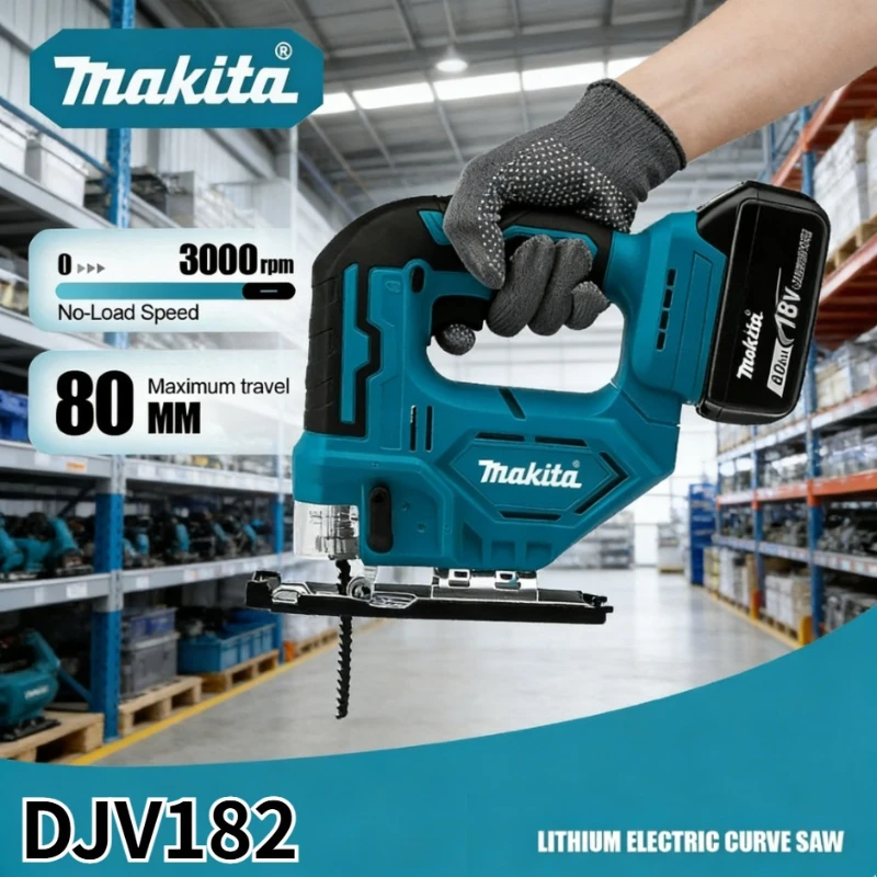 

Makita DJV182 Cordless electric reciprocating lithium battery cutting machine rechargeable multifunctional woodworking wire saw