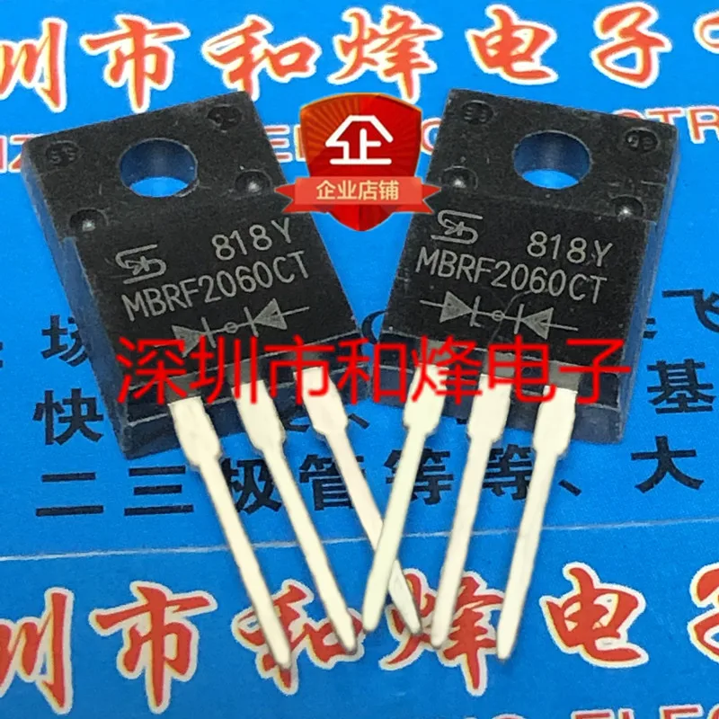 5PCS-10PCS MBRF2060CT  TO-220F 60V 20A   New And Original On Stock