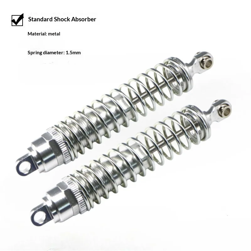 Stoßdämpfer, 2 Stück, 10–60 kg, verstellbarer Metall-Stoßdämpfer, unabhängige Aufhängung für RC-Car-Chassis, verstellbar, weich und hart