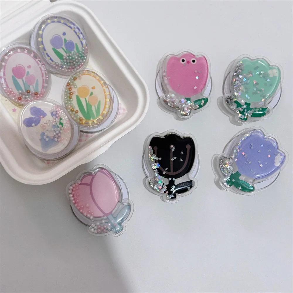 

Cute Tulip Flower Magnetic Phone Holder Extendable and Rotatable Super Practical Apple 16 15 14