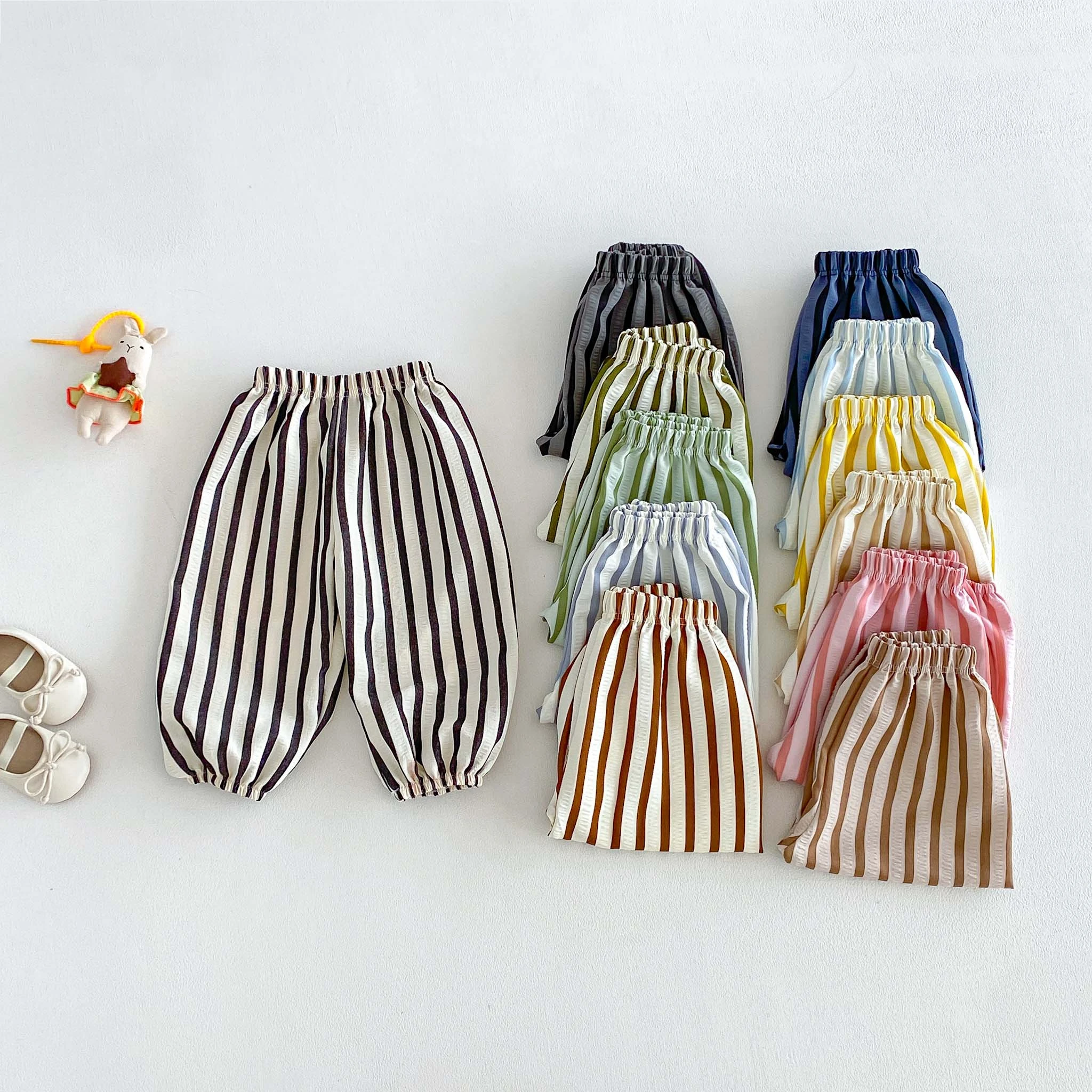 Colorful Bloomers Boys And Girls Loose Casual Pants Outer Wear 2026 Spring Summer Mosquito Pants Toddler Simple Versatile Pants