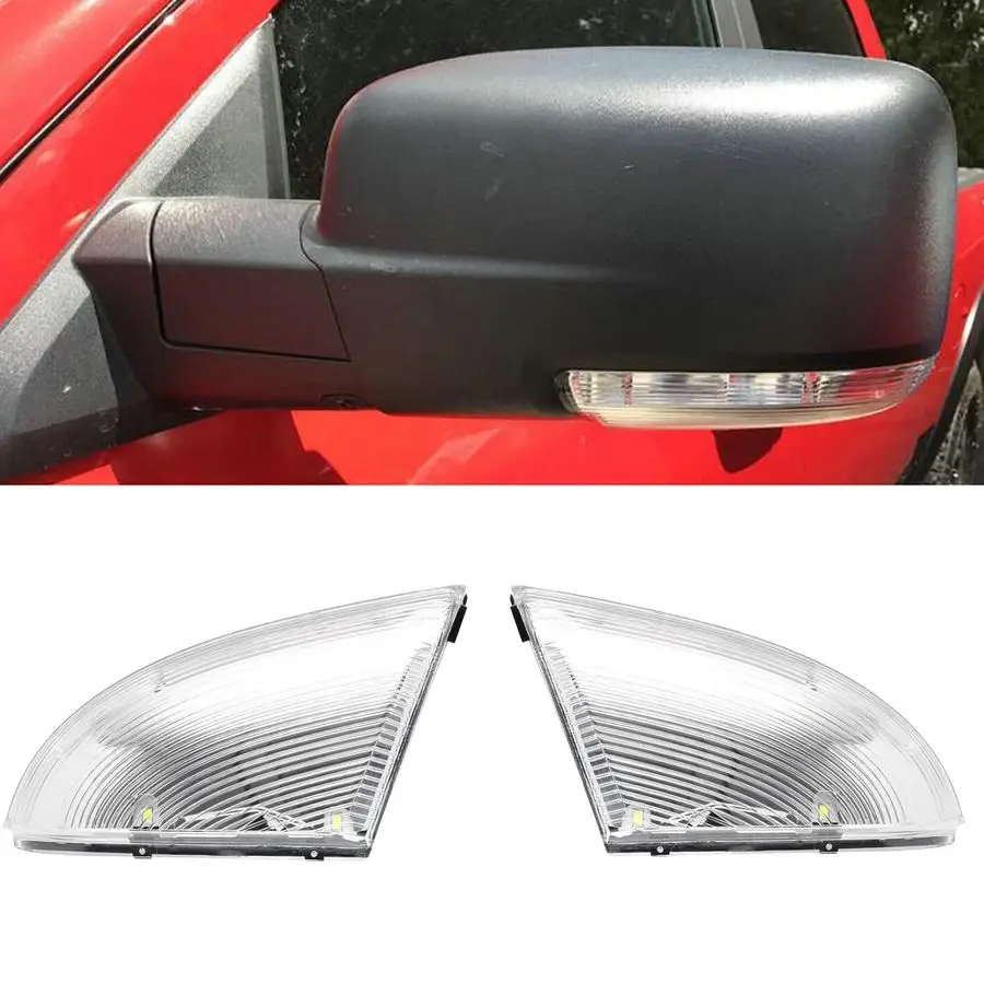 

Зеркальный повторитель поворотника с подсветкой зоны вокруг автомобиля для Dodge Ram 1500 2009-2018, для Ram 2500 3500 2010-2018, боковой светодиодный габаритный фонарь в сборе