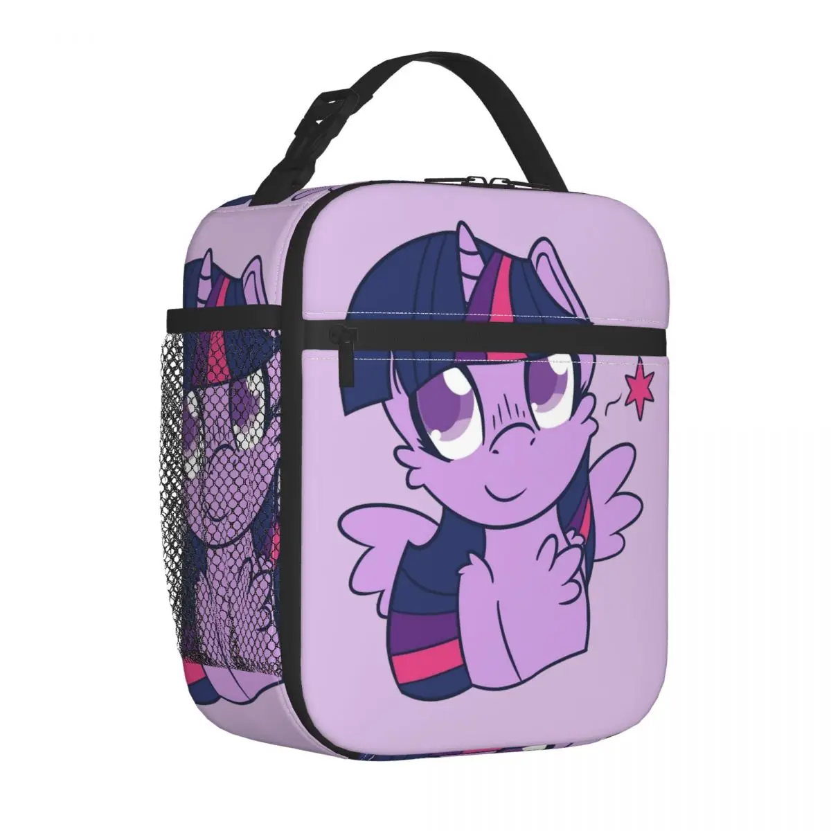 Twilight Sparkle Insulated Lunch Bags Leakproof MLPed Lunch Container Thermal Bag Tote Lunch Box Work Outdoor Girl Boy