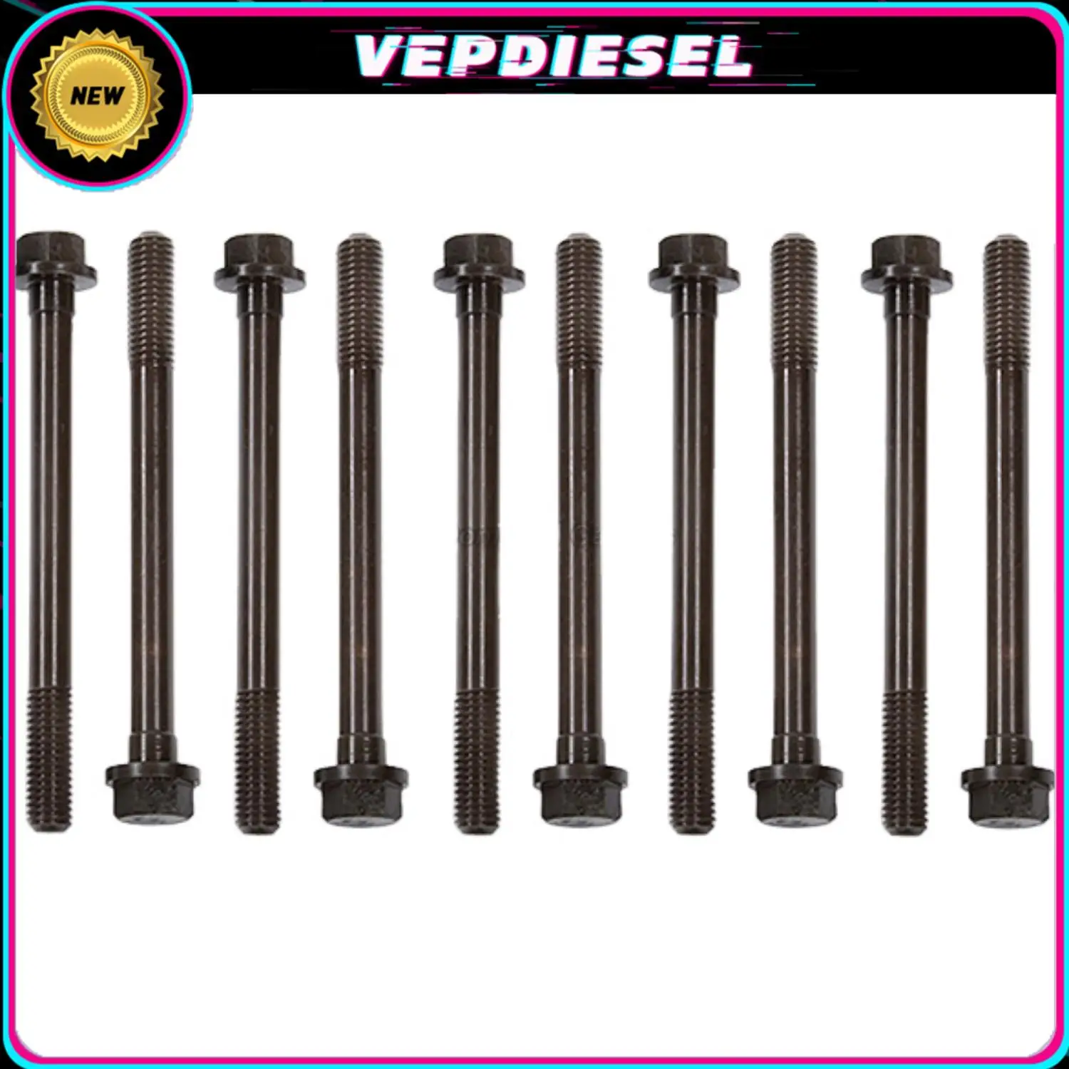 Cylinder Head Bolts ES74026 FOR Nissan D21 Pickup 1990-1997 2.4L SOHC Engine Parts Car Accessories