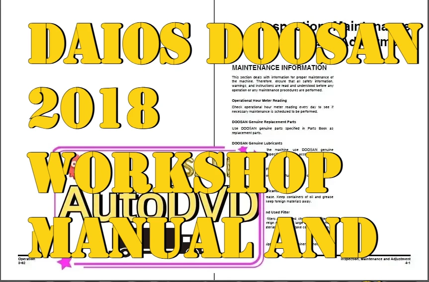 

AutoDVD Daios Doosan 2018, WorkShop Руководство по эксплуатации, обслуживание и диаграммы проводов для всех форм в формате Doosan