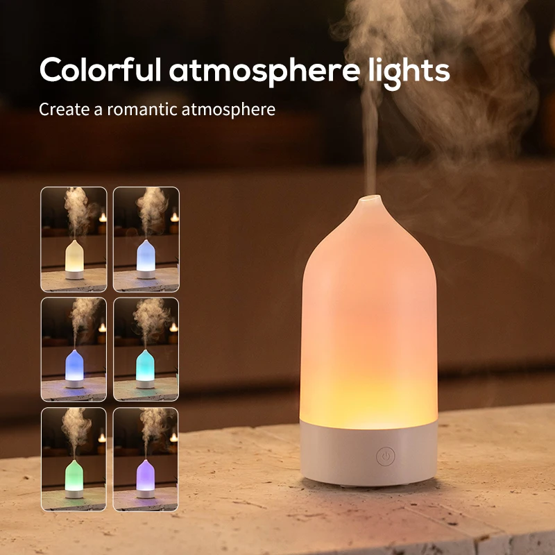 2025 New Aroma Diffuser Humidifier, 7-7 Color Changing USB Essential Oil Diffuser Night Light for Home Office Bedroom Decor
