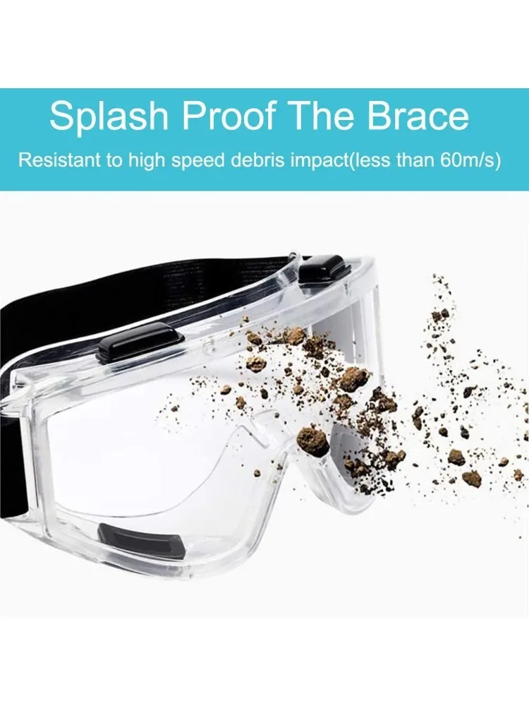 AliExpress Other Clear safety antifog protective goggles anti splash wind proof work eyewear for industrial research lab cycling riding