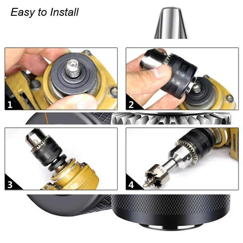 4 "전기 앵글 그라인더 용 0.5mm ~ 10mm 드릴 청크 파워 드릴 척 홀더 변환 어댑터 M10x1.5 키가있는 나사 콜레트