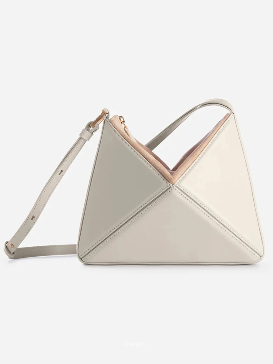 Original Designer Brand New Multi-functional Color Collision Folding Triangle Bag Hand Lading Shoulder Crossbody Bags for Women