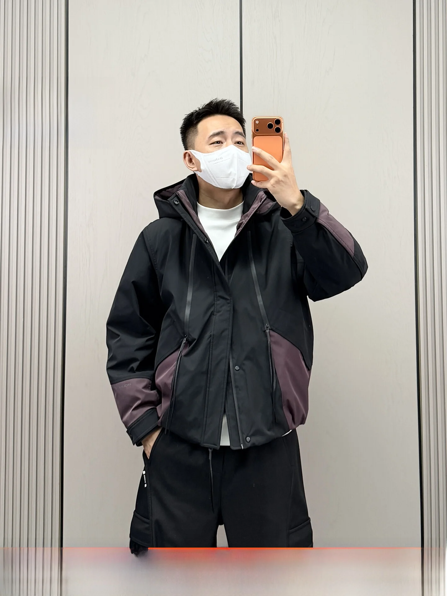 

Высококачественная мужская зимняя куртка с капюшоном, цветным блочным дизайном, теплая и модная, с наполнителем из полиэфирного волокна