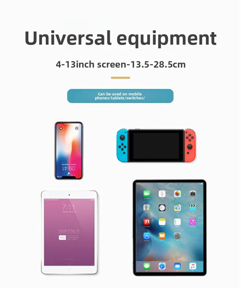 Universelle Wandhalterung mit Klappbarem Arm für Handy, Tablet, iPad, 4-13 Zoll Verstellbarer Metallhalter – Detail 9