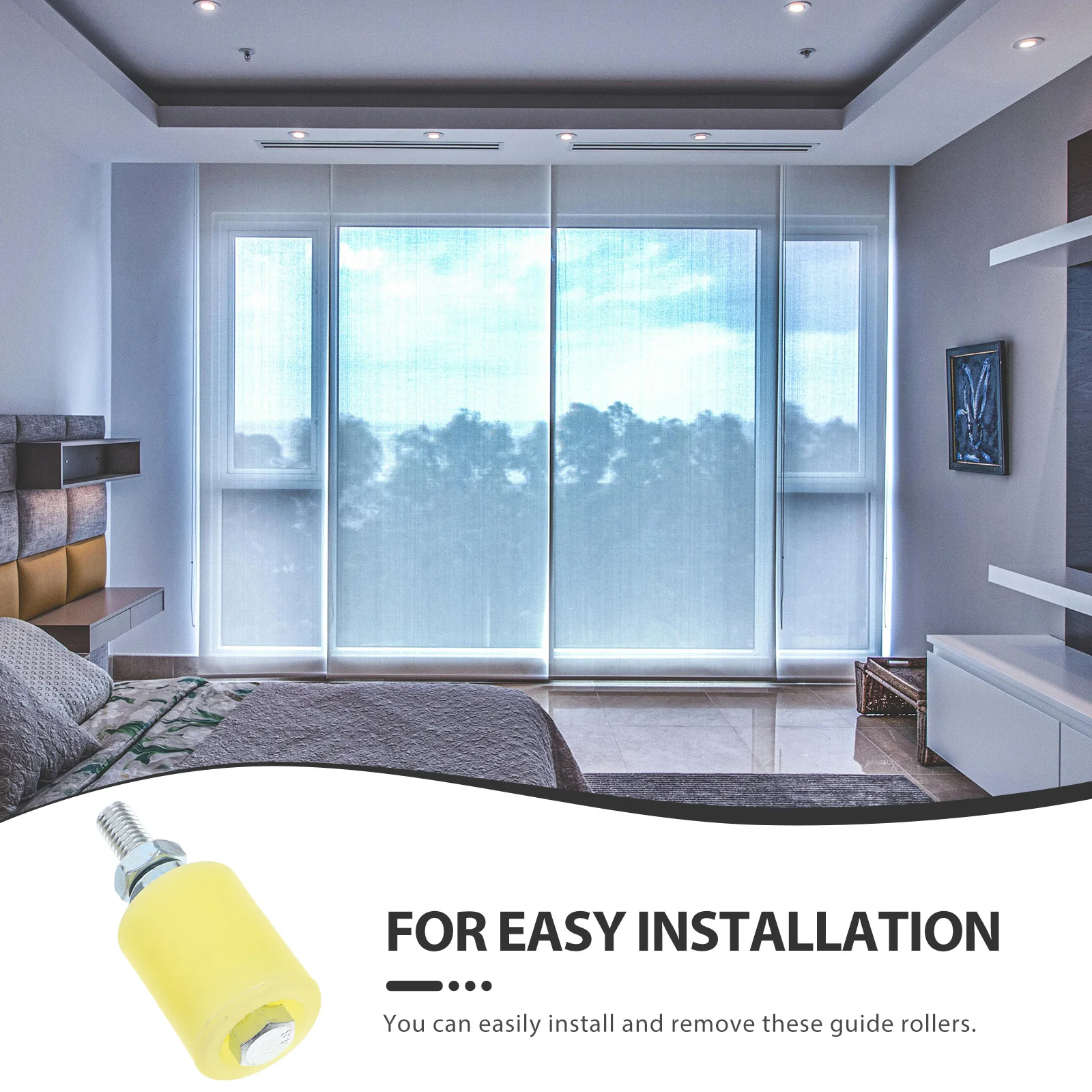 

4pcs Sliding Roller Nylon Pulley Block For Electric Gate Heavy Duty Guide Rollers Rust Proof Smooth Sliding Gate Wheel