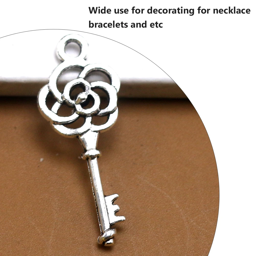 

Key Pendant Decorative Bracelet Chain Exquisite Charm Necklace Alloy DIY Decoration Jewelry
