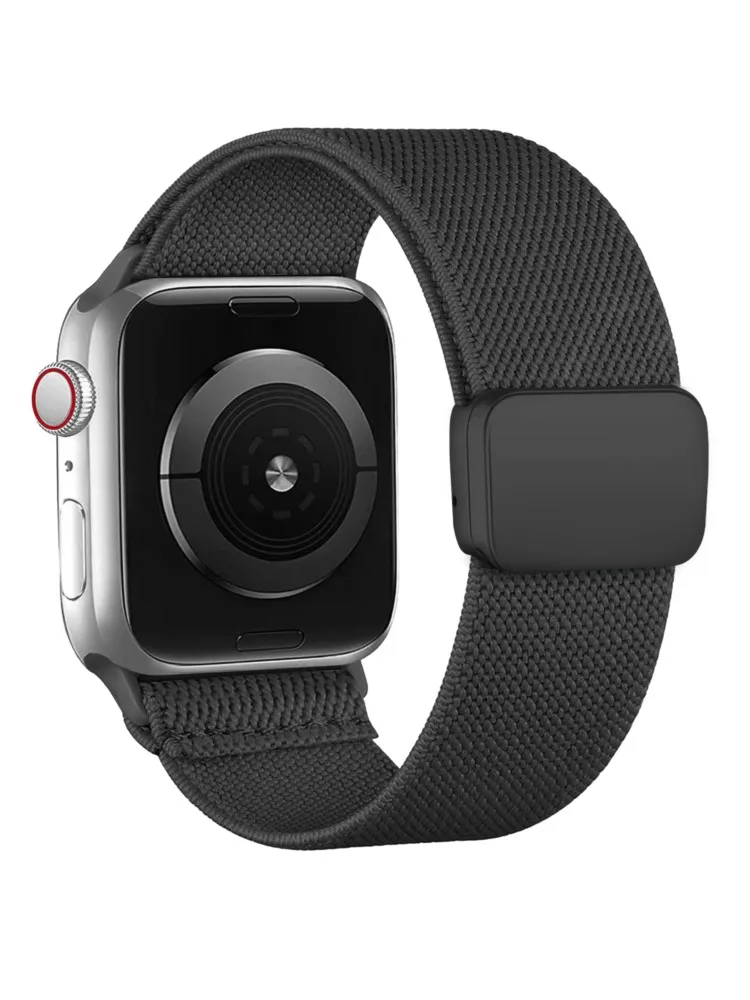 Magnetisches Armband für Apple Watch 40mm 44mm 45mm 49mm 41mm 38 Nylon Sportarmband iwatch ultra 4 3 2 Series 12 11 10 9 8 se