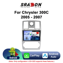 For Chrysler 300C 2005 2006 2007 Car Radio Android Automotive Multimedia Player Navigation GPS Carplay Touch Screen Auto Stereo