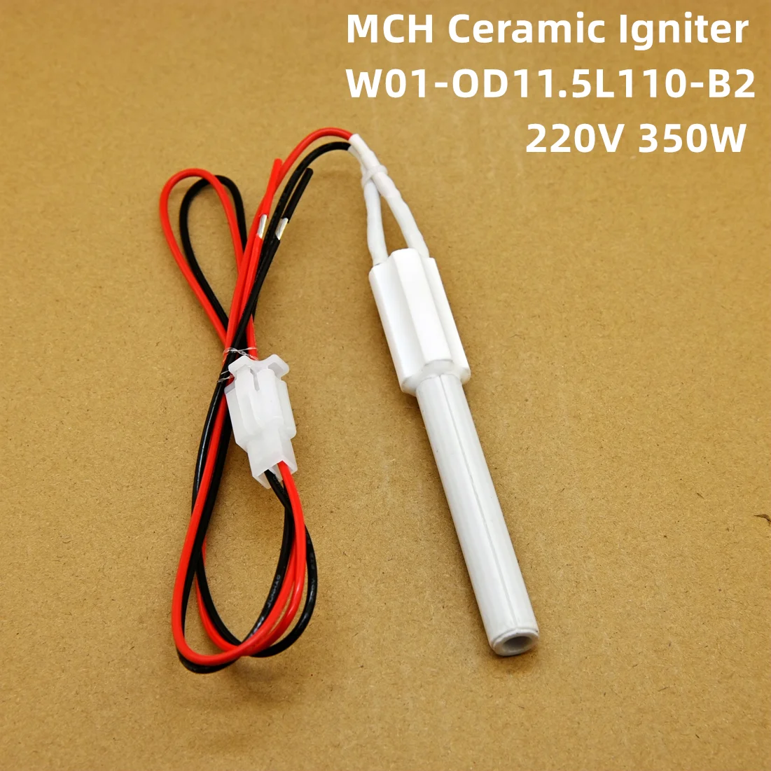 Electronic ceramic Igniter 220V 350W  wood chip particle oven ignition rod, biofuel heater kitchen accessories oven ignition rod