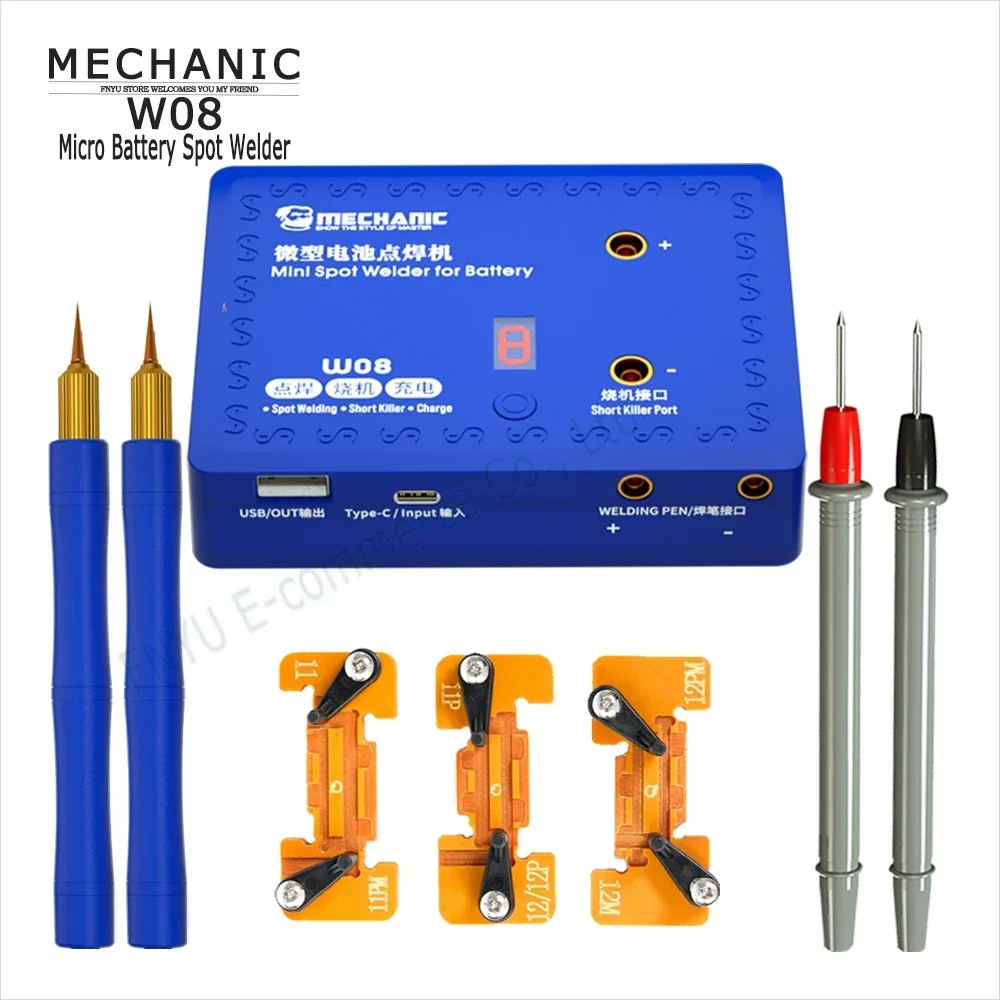 Battery Welding Pen MECHANIC W08 Multi-functional Mobile Power Circuit Detector Phone Repair Short Killer Electric Weld Machine