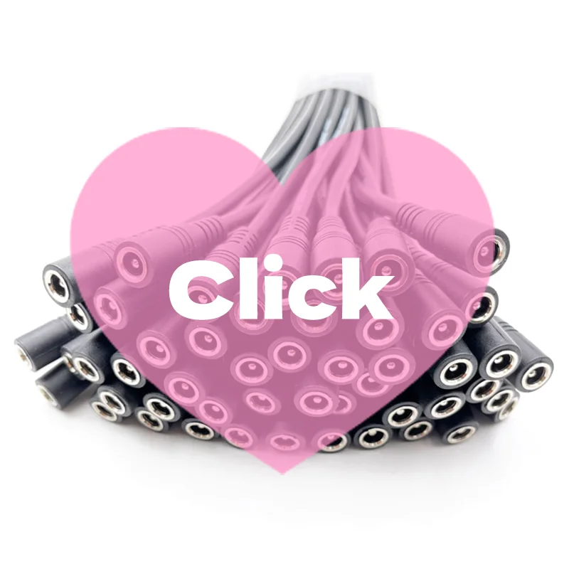 10pcs 5.5x2.1 Plug DC male or Female Cable Wire Connector For 3528 5050 LED Strip Light