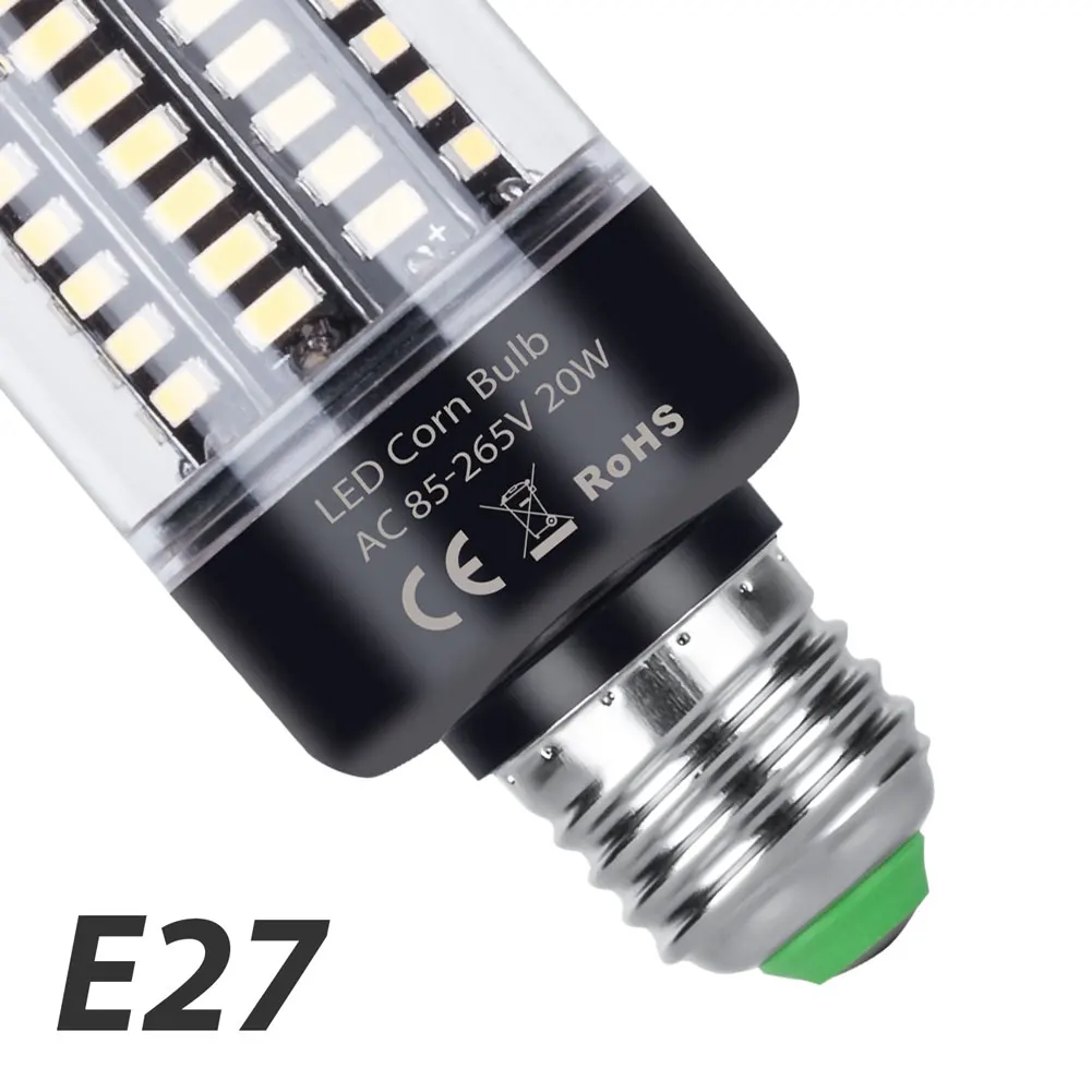 LED E27 220V Gloeilamp 110V E14 Maïslamp 3.5W 5W 7W 9W 12W 15W 20W Voor Thuis Slaapkamer Kroonluchters Lampen Geen Flikkering Verlichting 240V