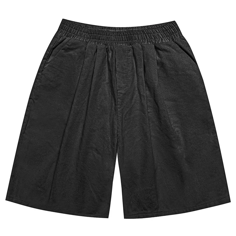 Japanese Retro Ami Kaji Corduroy Tooling Shorts Men's and Women's Loose Casual Vintage Shorts Streetwear Short Pants